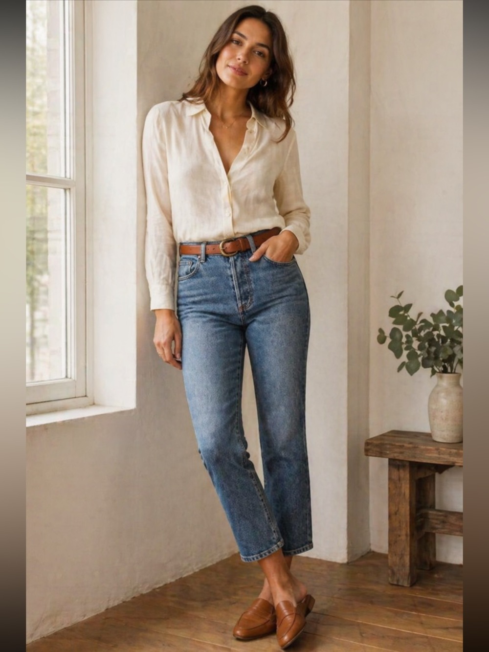 Boyish Revolve Shopbop Brady High Rise Crop Flare Jeans Blue Denim Size 31 NWT